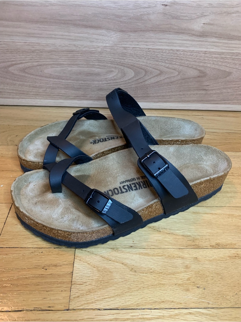 Birkenstock Mayari Birko-Flor Sandals in Black - Size 39